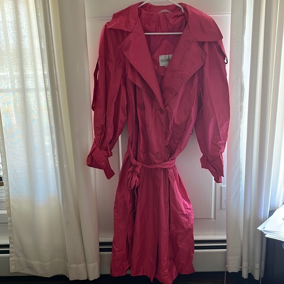 Coat Works Pink Jacket with Shoulder Pads Size 8 - Picture 1 of 2